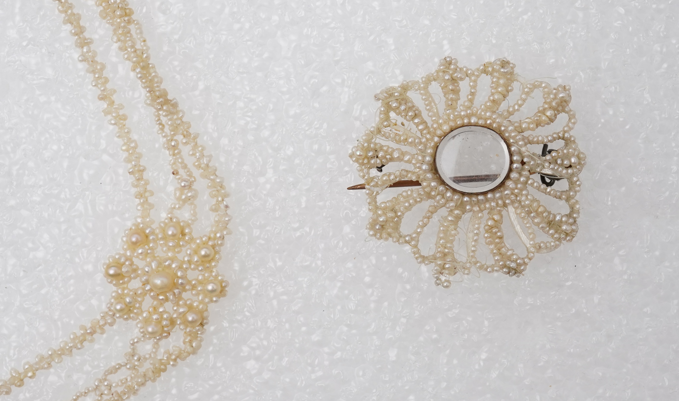 A Regency seed pearl parure, circa 1820